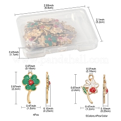 24шт 6 стиля подвески из сплава с эмалью&nbsp;FIND-FS0004-18