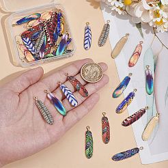 40шт 10 цвета подвески из сплава с покрытием стойки FIND-UN0007-45