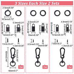 6 комплект из 3-х сплавных застежек&nbsp;PALLOY-WR0001-12