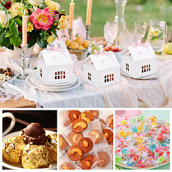 Подарочная коробка для хранения ювелирных изделий из бумаги в форме домика CON-WH0088-68