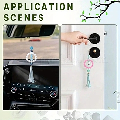 10 шт. Флокированные акриловые бусины&nbsp;OACR-YW0004-08