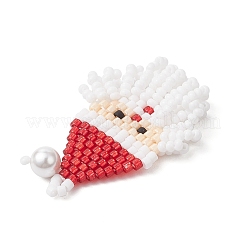 Подвески Санта-Клауса из стеклянных бус PALLOY-MZ00828-01