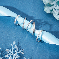 10 шт. 5 стиля оправы для колец из нержавеющей стали 304 STAS-UN0031-53