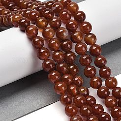 天然石縞瑪瑙/バンデットアゲートビーズ連売り  ラウンド  染め＆加熱  ミックスカラー  10~10.5mm  穴：1.2mm  約38個/連  15.28''（38.8センチメートル）&nbsp;G-B079-A05-03