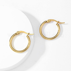 304 boucle d'oreille créole en acier inoxydable pour femme&nbsp;AL6869