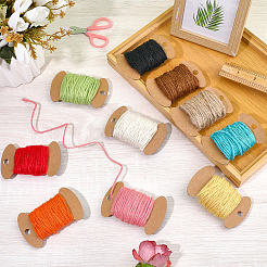 10 x Sackleinenband in zwei Farben.&nbsp;OCOR-CY0003-05