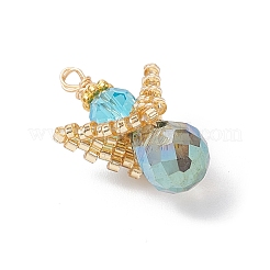 Стеклянные подвески&nbsp;PALLOY-MZ00955-02