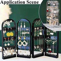 Ps пластиковые складные экраны для демонстрации сережек с 4 складной панелью&nbsp;ODIS-WH0043-142A-01