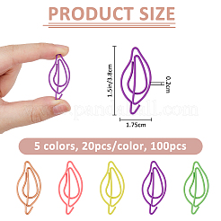 100шт 5-х цветная железная скрепка&nbsp;FIND-FH0016-77