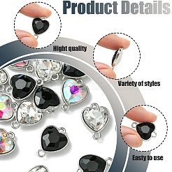 18 шт. 3-цветные литые стеклянные звенья/соединители&nbsp;GLAA-FS0001-95