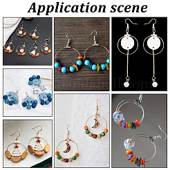 Фурнитура для сережек-колец из нержавеющей стали 304 STAS-UN0018-17P