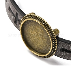 Изготовление браслета из искусственной кожи с полым крестом&nbsp;MAK-I020-01C