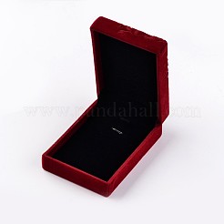 Коробки прямоугольника бархата ожерелья&nbsp;X-VBOX-D003-01