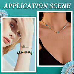 2 нитка матовых натуральных африканских бирюзовых (яшмовых) круглых бусин G-PA0001-33