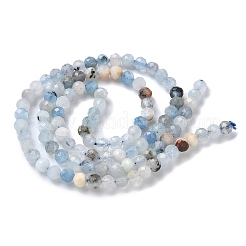 Природные Аквамарин бисер нитей&nbsp;G-L651-C09-4mm