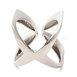 Открытые манжеты из латуни с микропаве кубический цирконий RJEW-P098-21P