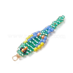 Стеклянные подвески из бисера&nbsp;PALLOY-MZ01239-02