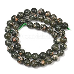 Chapelets de perles en quartz rutile vert naturel&nbsp;GG-CBAC4F6-B01-8mm-C
