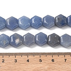 Natürliche blaue Aventurin (gefärbt und erhitzt) Perlenstränge&nbsp;G-G463-A03-10x11mm