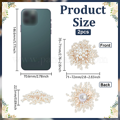 2 шт. украшения для обуви из АБС-пластика&nbsp;FIND-FG0005-04