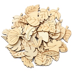 100шт деревянные кабошоны&nbsp;WOOD-CJ0001-39