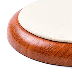 Плоские круглые деревянные браслеты ювелирных изделий pesentation выставочный лоток ODIS-P008-15B-01