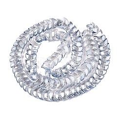 電気メッキガラスビーズセット  ムーン  ライトスチールブルー  9x14x7mm  穴：0.9mm  約99~101個/連  35.08~36.36''（89.1~90.9センチメートル）&nbsp;EGLA-T021-07K