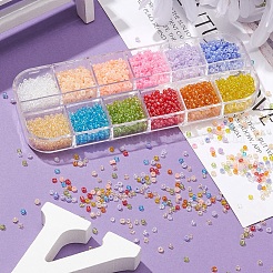 12 стиль 12/0 стеклянных бисера SEED-YW0001-49B