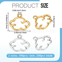 200 шт. 2 цвета подвески из сплава в тибетском стиле&nbsp;FIND-PH0028-22