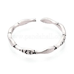 925 открытое кольцо-манжета из стерлингового серебра для женщин&nbsp;STER-N016-134AS