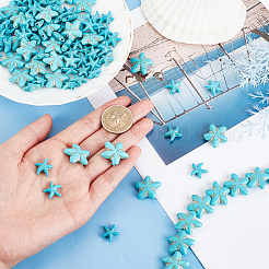 4 нити 2 стилей синтетические бирюзовые бусины нити TURQ-AR0001-14