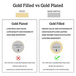 Подвески-соединители из настоящей латуни с покрытием из 14 карата золота KK-TAC0017-04G-03