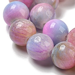 Chapelets de perles en jade blanc naturel teinté&nbsp;G-F764-03E