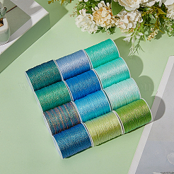 12 рулон полиэфирной швейной нитки 12 цветов.&nbsp;OCOR-CY0002-02D