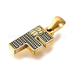 Pendentifs en acier inoxydable 304 doré&nbsp;STAS-K300-01G-F
