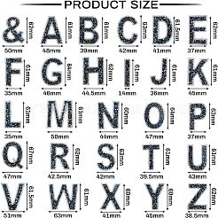 Блестящие стразы на заплатках утюгом&nbsp;DIY-FG0001-28B