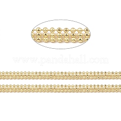 Латунные тройные цепочки с шариками и бусинами CHC-M025-13G