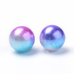 Regenbogen Acryl Nachahmung Perlen&nbsp;OACR-R065-3mm-A06