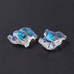 Perle di vetro trasparente&nbsp;GLAA-P054-01F