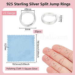 925 серебряное разделенное кольцо для прыжков FIND-BC0005-42B