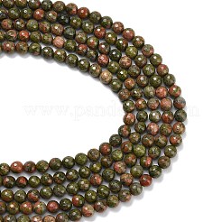 Природные Unakite бисер нитей&nbsp;G-C280-B03-8mm