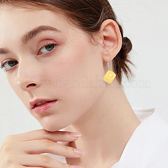 40 шт. подвески из двухцветной прозрачной/матовой акриловой эмали&nbsp;TACR-SC0002-69