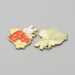 Подвески из эмали и сплава&nbsp;ENAM-WH0050-07A-G