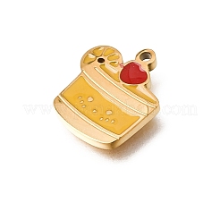 Pendentifs en acier inoxydable 304 émaillés&nbsp;STAS-E531-04G