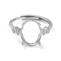 Регулируемые настройки для кольца-солитера из стерлингового серебра 925 шт. STER-K179-04P