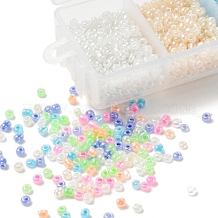 3500шт 7 цвета 12/0 стеклянные круглые бусины&nbsp;SEED-YW0001-22