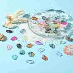 50шт 25 стиля гальванические стеклянные бусины ручной работы EGLA-YW0003-15