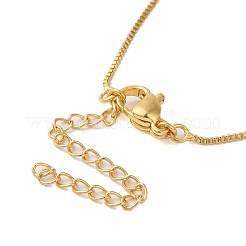 Женские ожерелья с подвеской из латуни и прозрачного кубического циркония&nbsp;LS-NJEW-S429-04G-01