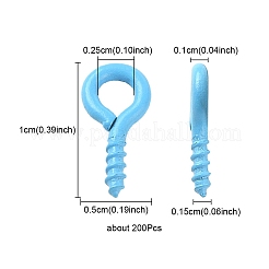 Окрашенные распылением железные винты с проушиной IFIN-YW0001-84