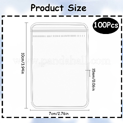 100 шт.. ПВХ антиокислительные пакеты с застежкой-молнией AJEW-SP0001-09B
